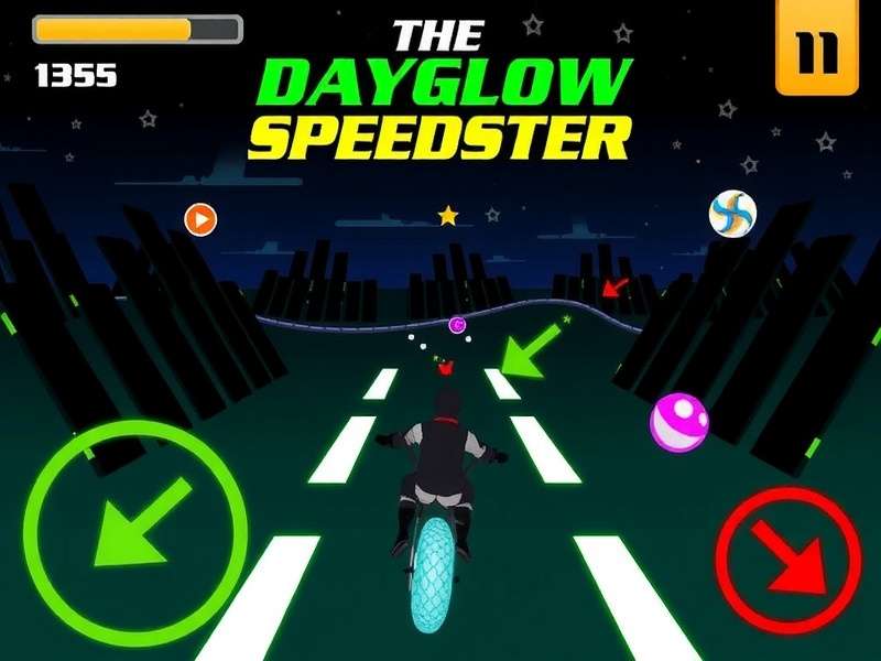 Dayglow Speedster Main Gameplay Dayglow Speedster Game Screenshot